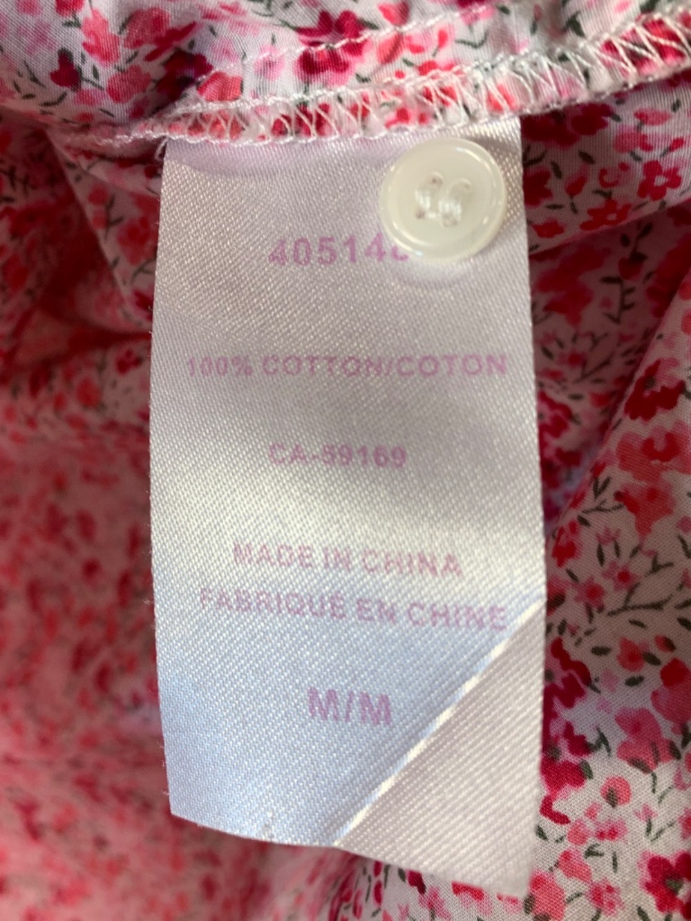 Liberty Art Fabrics Floral Cotton Button-Up Shirt Pink Cottagecore M Preppy - Picture 11 of 12